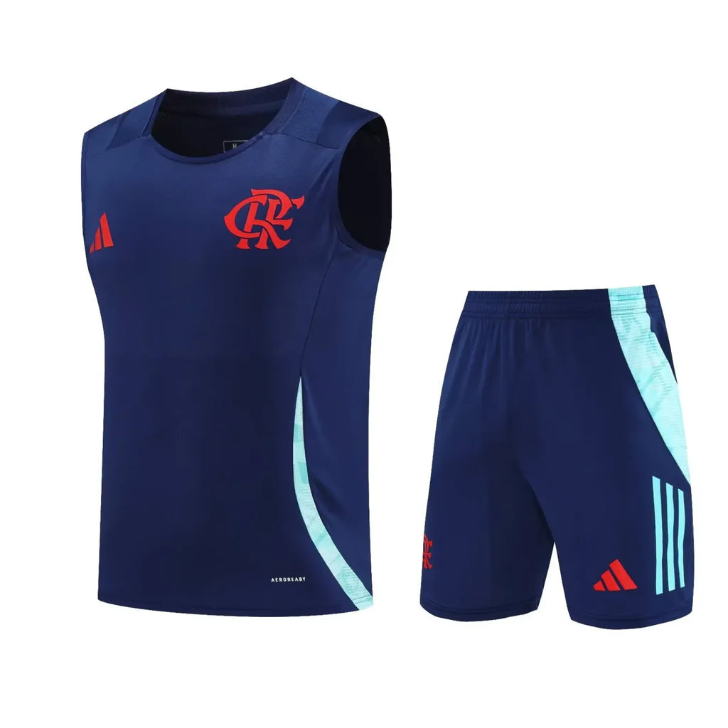 Conjunto de Treino do Flamengo Azul Escuro 2025