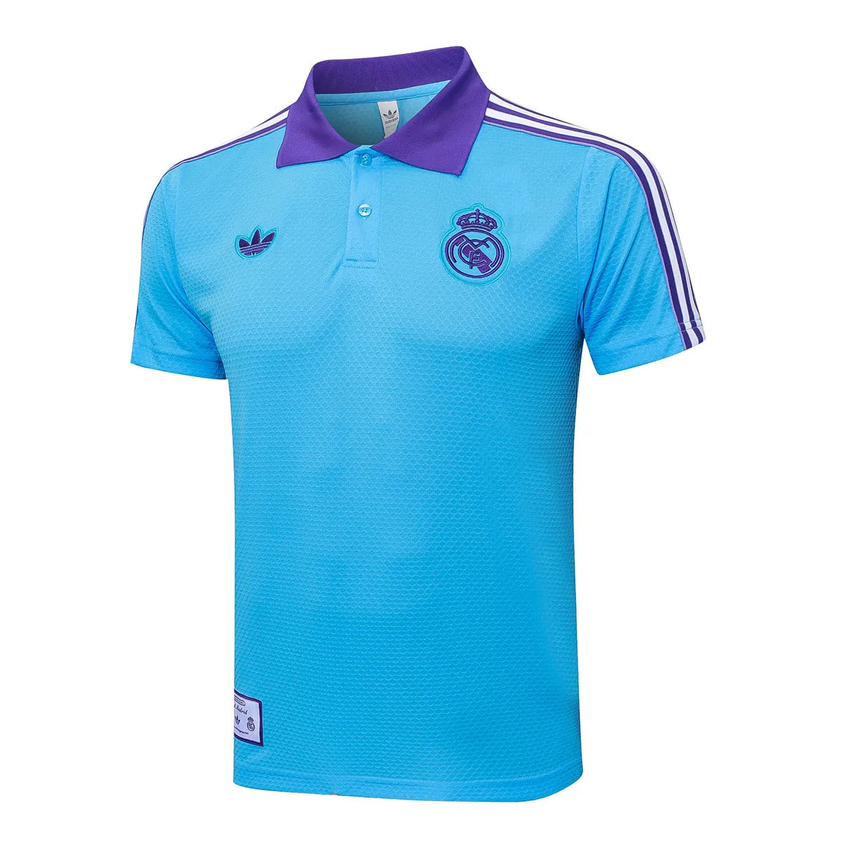 Camisa Real Madrid 2025/26 Edição Polo - Azul Claro - Versão Torcedor
