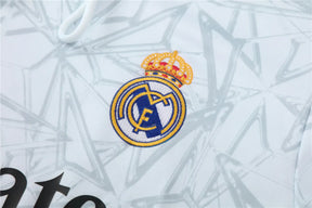 Agasalho Real Madrid 2025/26 Branco - Moletom Com Capuz