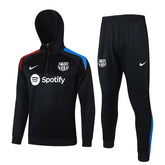 Agasalho Barcelona 2024/25 Preto - Moletom Com Capuz