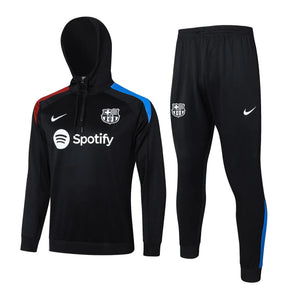 Agasalho Barcelona 2024/25 Preto - Moletom Com Capuz