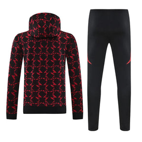Agasalho Manchester United 2025/26 Vermelho / Preto - Moletom Com Capuz