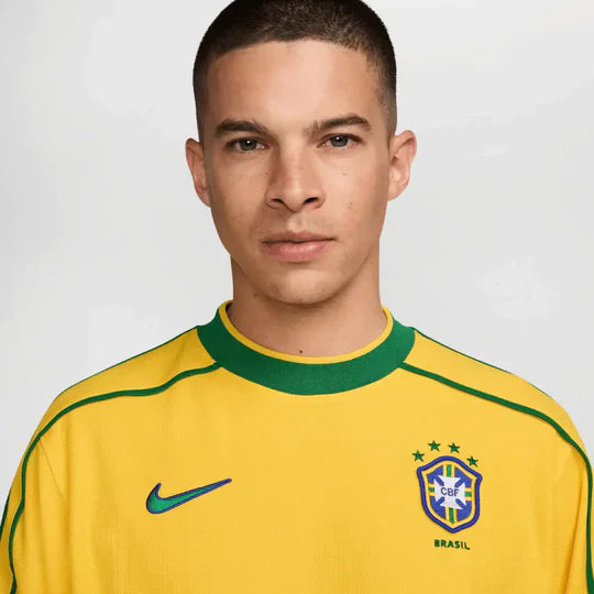Camisa Brasil Home 1998/99 R0NALDO #9 - Versão Retrô