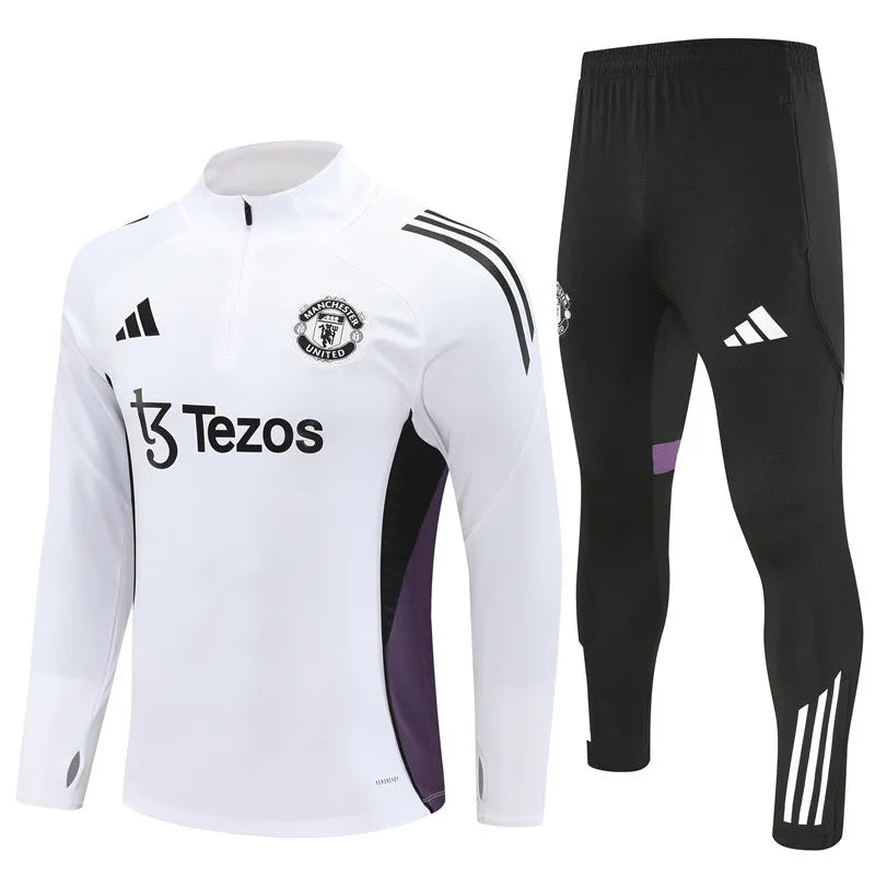 Agasalho Manchester United 2025/26 Branco II - Com Fecho