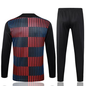 Agasalho Barcelona 2024/25 Preto Listrado- Com Fecho