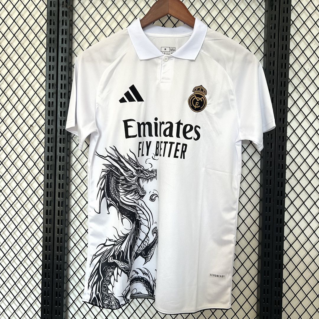 Camisa Real Madrid 2025/26 White Dragon - Edição Especial