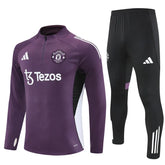 Agasalho Manchester United 2025/26 Roxo - Com Fecho