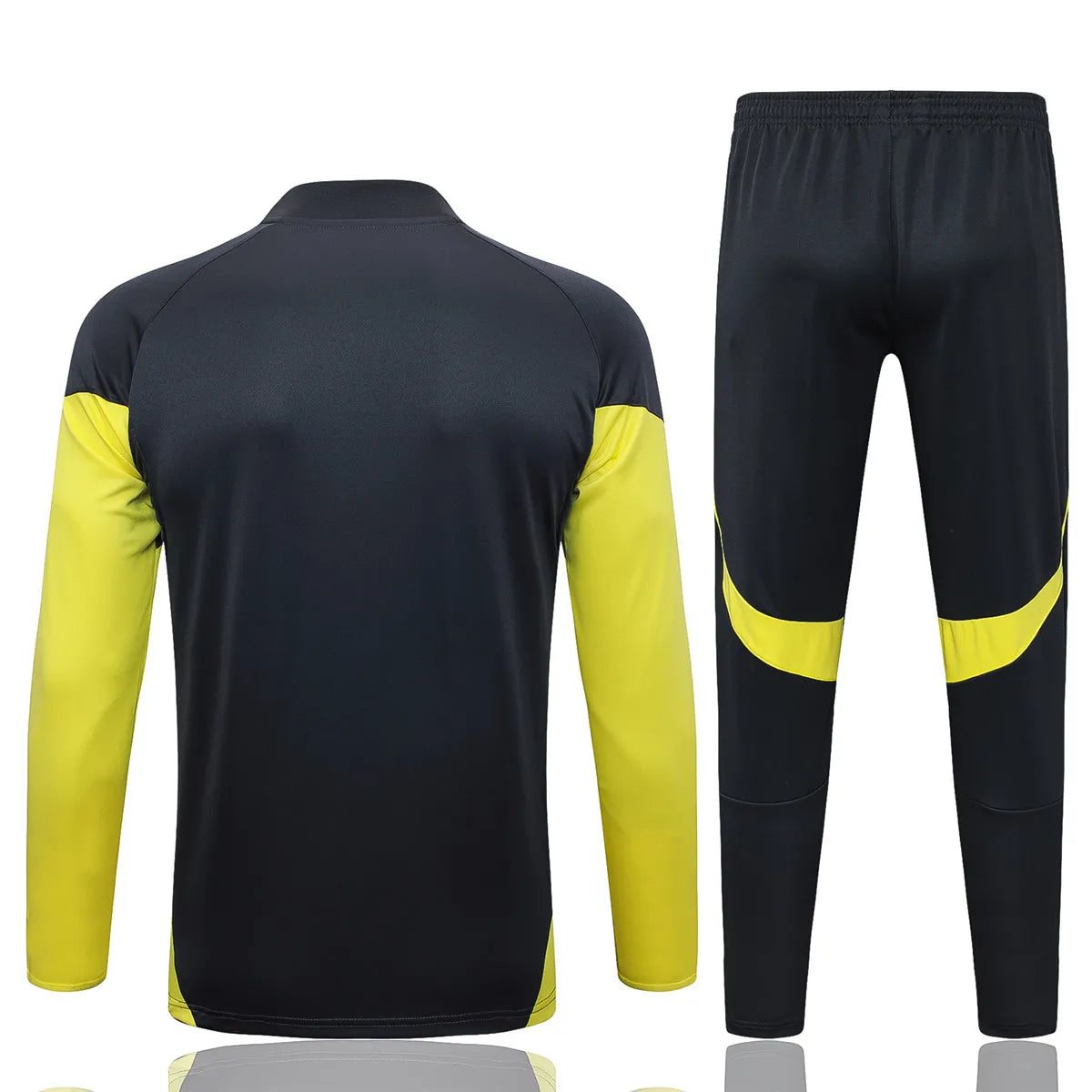 Agasalho Real Madrid 2025/26 Cinza / Amarelo - Com Fecho