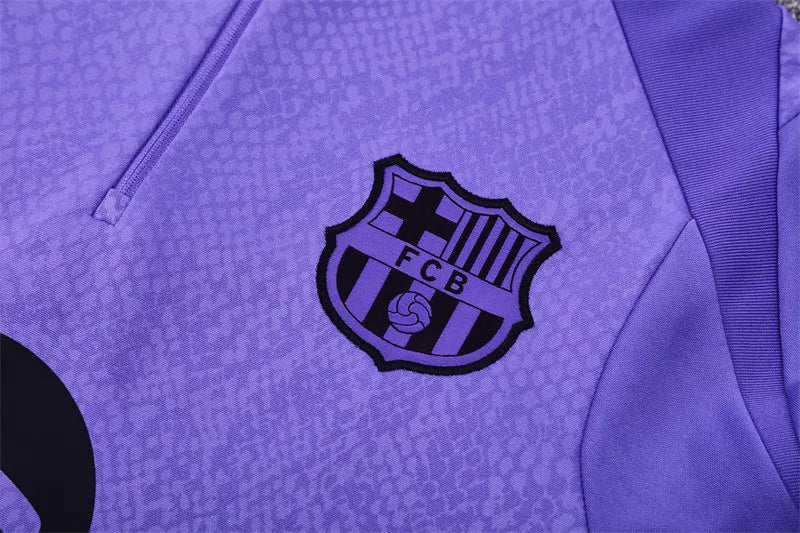Agasalho Barcelona 2025/26 Roxo - Com Fecho