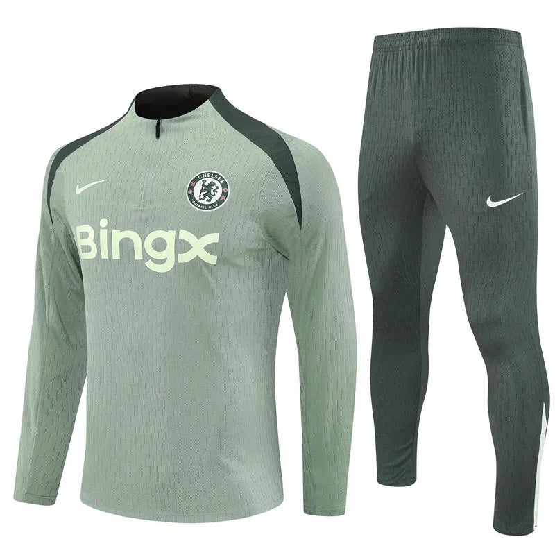 Agasalho Chelsea 2025/26 Verde Claro - Com Fecho