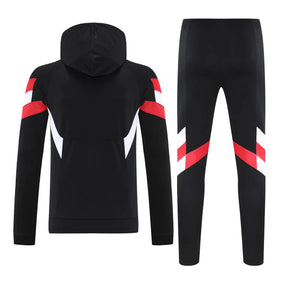 Agasalho Manchester United 2025/26 Preto - Moletom Com Capuz