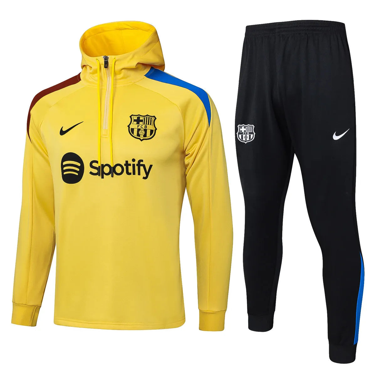 Agasalho Barcelona 2025/26 Amarelo - Moletom Com Capuz