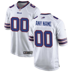 Buffalo Bills NFL Game Jersey Customizável - Branco