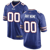 Buffalo Bills NFL Game Jersey Customizável - Azul