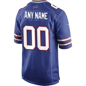 Buffalo Bills NFL Game Jersey Customizável - Azul