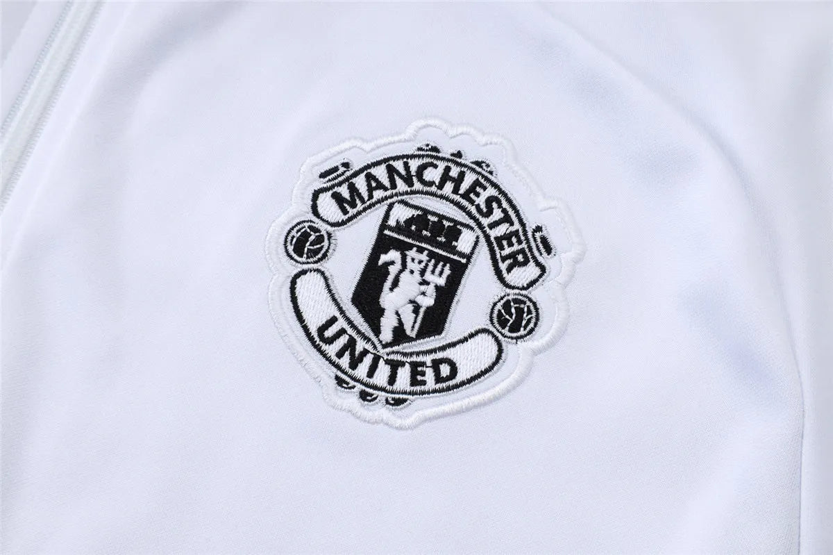 Agasalho Manchester United 2025/26 Branco - Com Ziper