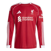 Camisa Liverpool 2025/26 I Home Manga Longa - Versão Torcedor