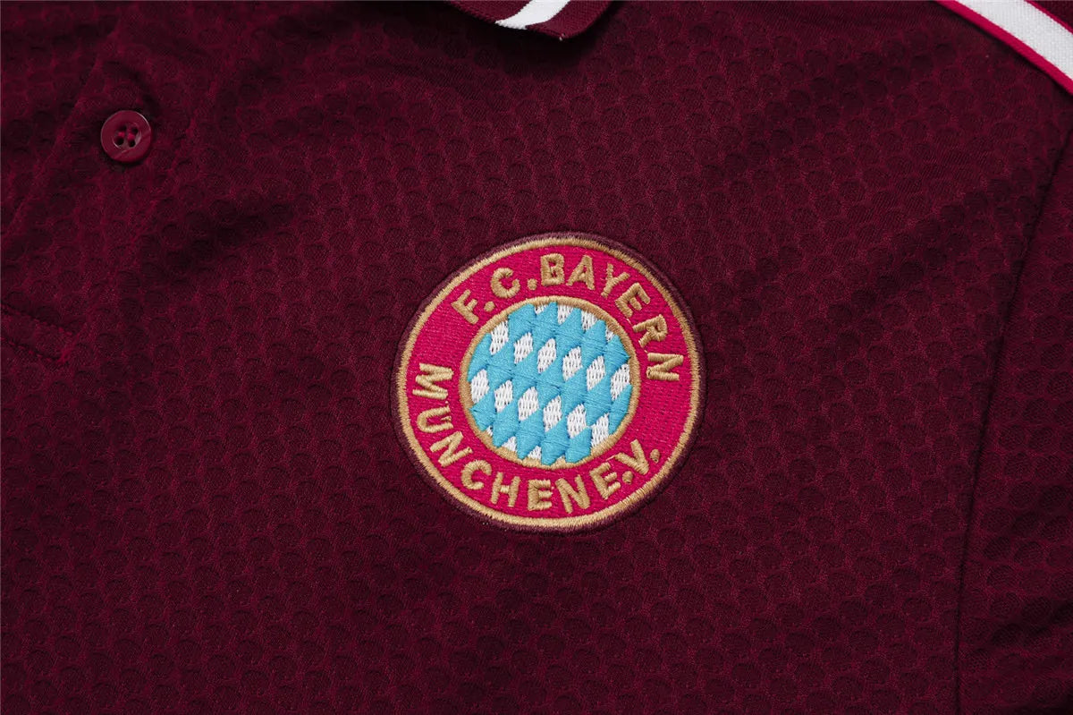 Camisa Bayern de Munique 2025/26 Edição Polo Borgonha