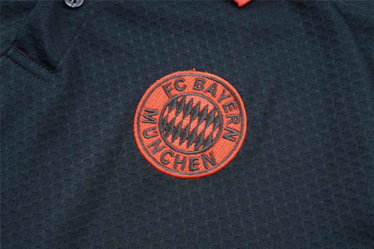 Camisa Bayern de Munique 2025/26 Edição Polo Cinza Escuro