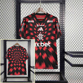 Camisa Flamengo 25/26 Pré-Jogo - Todos os Patrocínios - Versão Torcedor