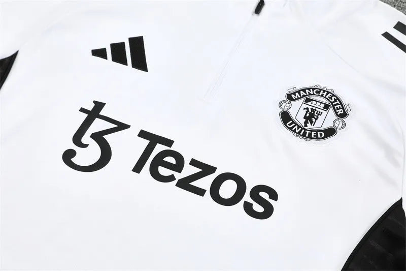Agasalho Manchester United 2025/26 Branco II - Com Fecho