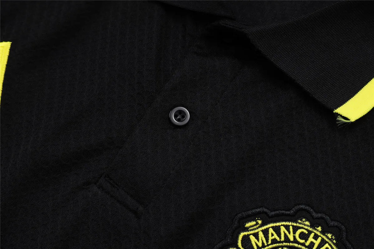 Camisa Manchester United 2025/26  Preto III - Edição Polo