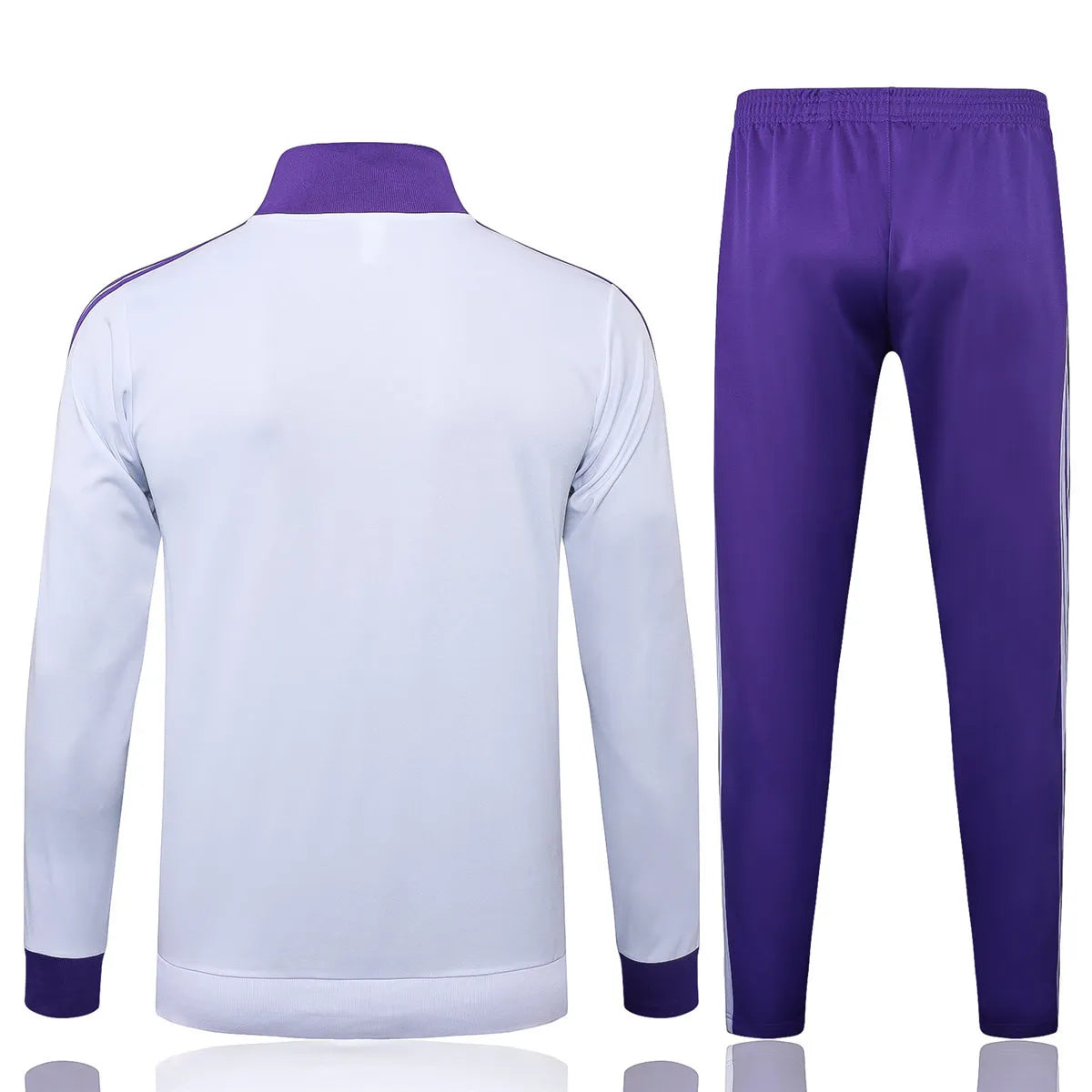 Agasalho Real Madrid 2025/26 Branco / Roxo - Com Ziper