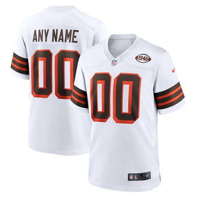 Cleveland Browns - 1946 Collection Alternate Custom NFL Jersey - Marrom - Branco
