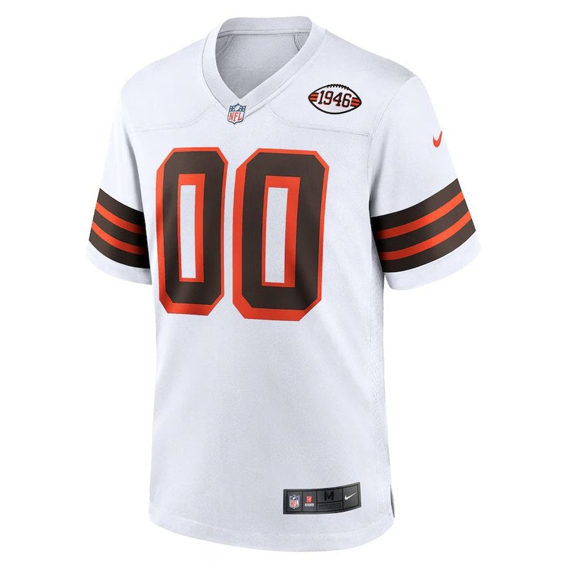 Cleveland Browns - 1946 Collection Alternate Custom NFL Jersey - Marrom - Branco
