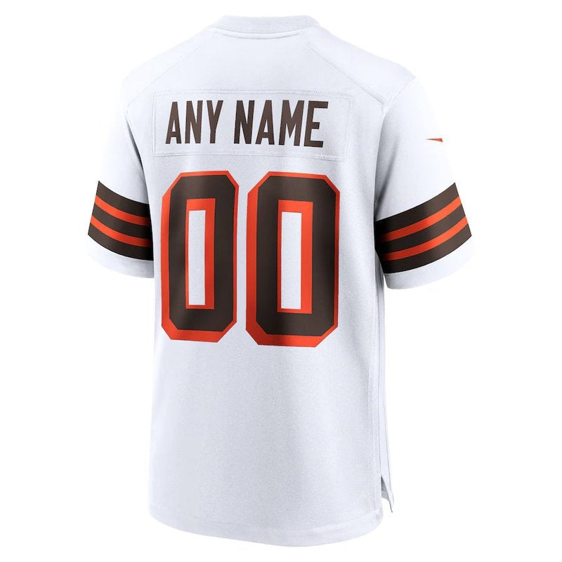 Cleveland Browns - 1946 Collection Alternate Custom NFL Jersey - Marrom - Branco