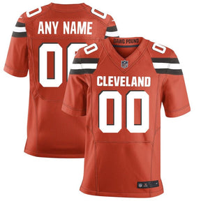 Cleveland Browns - Custom Alternate NFL Jersey - Marrom - Laranja