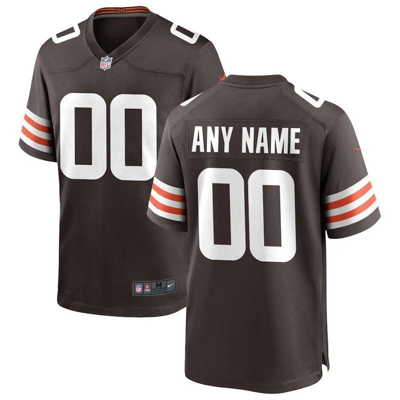 Cleveland Browns - Custom NFL Game Jersey - Marrom