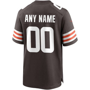 Cleveland Browns - Custom NFL Game Jersey - Marrom
