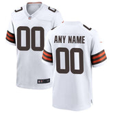 Cleveland Browns - Custom NFL Game Jersey - Marrom - Branco