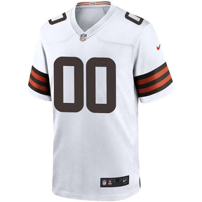 Cleveland Browns - Custom NFL Game Jersey - Marrom - Branco