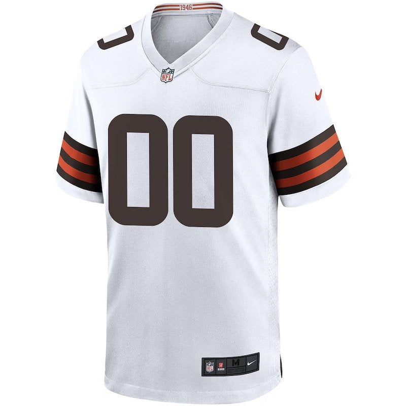 Cleveland Browns - Custom NFL Game Jersey - Marrom - Branco