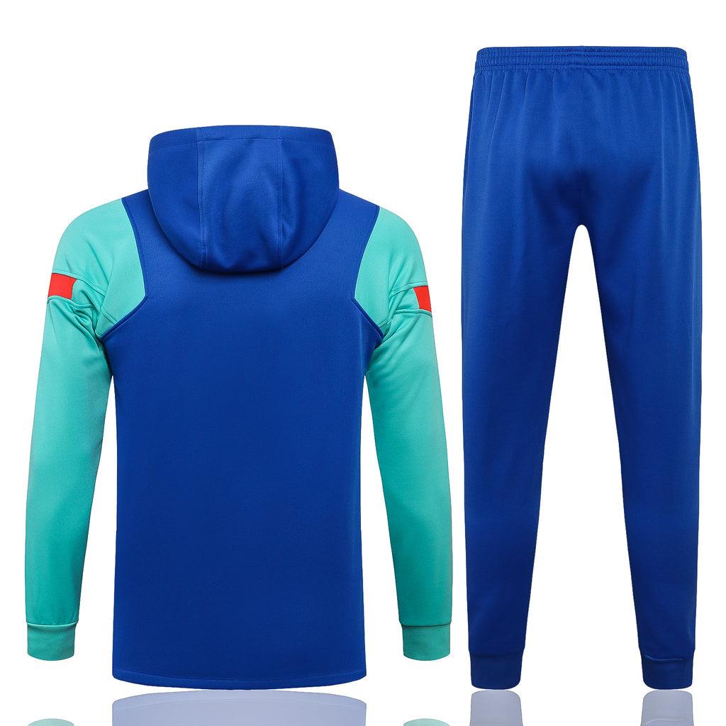 Agasalho Barcelona 21/22 Azul - Com Capuz
