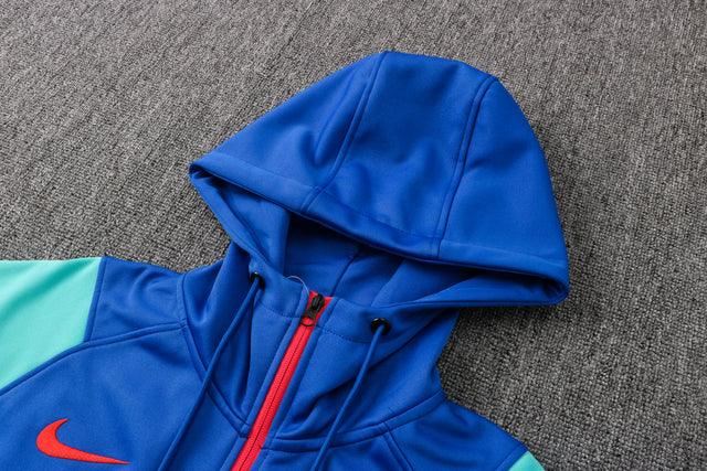 Agasalho Barcelona 21/22 Azul - Com Capuz