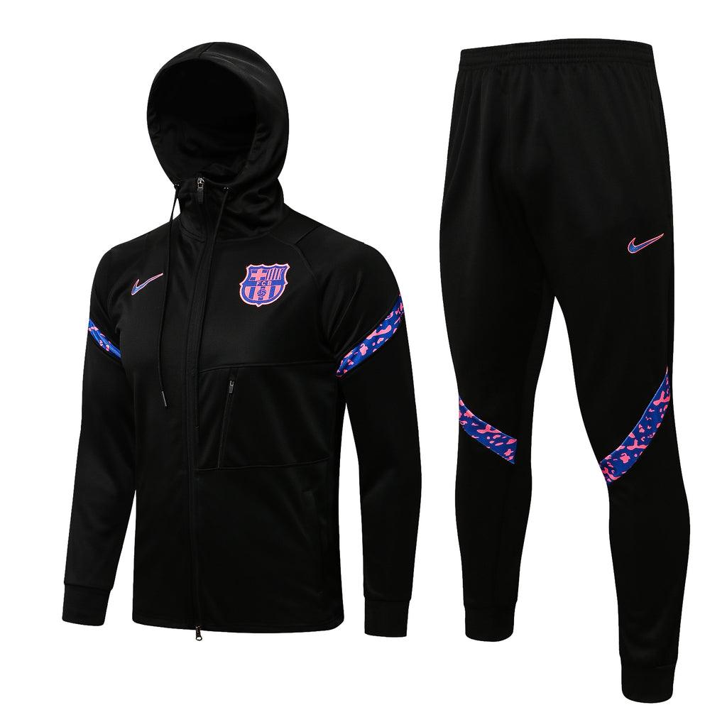 Agasalho Barcelona 21/22 Preta - Com Capuz