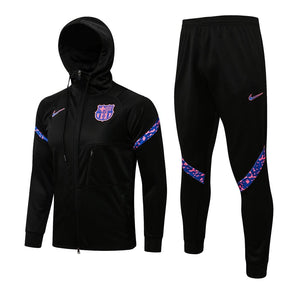 Agasalho Barcelona 21/22 Preta - Com Capuz