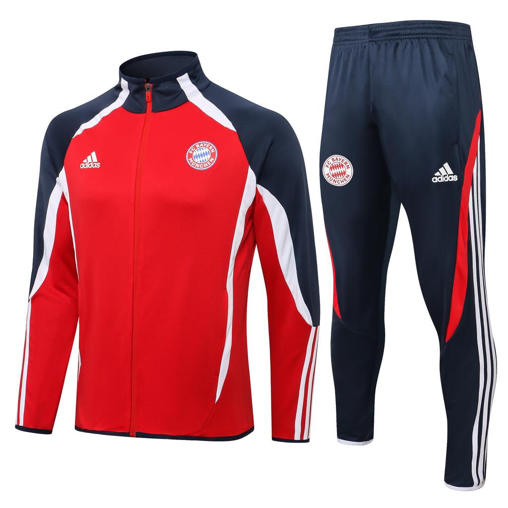 Agasalho Bayern de Munique 21/22 Vermelha e Azul - Com Ziper