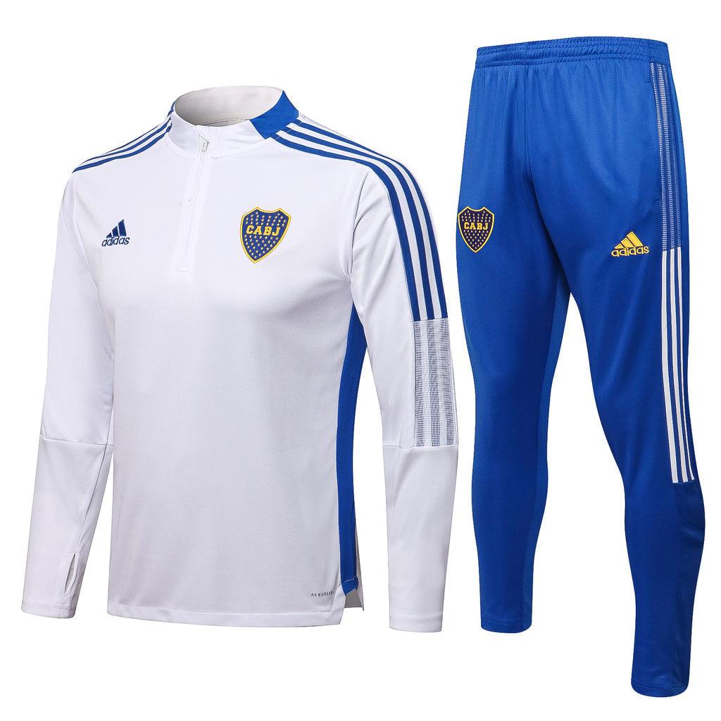 Agasalho Boca Juniors 21/22 Branco - Com Fecho