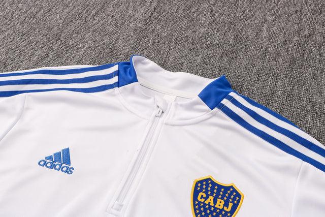 Agasalho Boca Juniors 21/22 Branco - Com Fecho