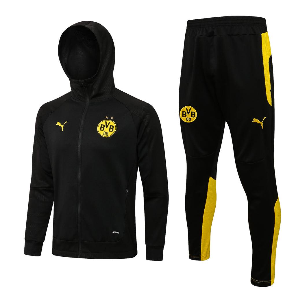 Agasalho Borussia Dortmund 21/22 Preta - Com Capuz