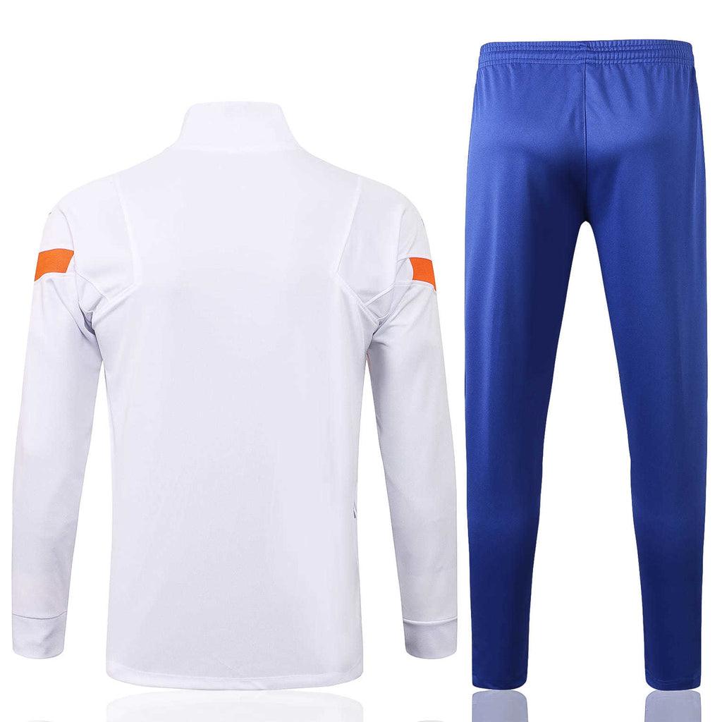 Agasalho Chelsea 21/22 Branco e Azul - Com Ziper