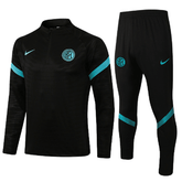 Agasalho Inter de Milão 21/22 Preto - Com Fecho