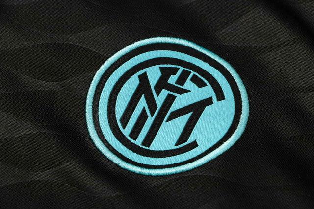 Agasalho Inter de Milão 21/22 Preto - Com Fecho
