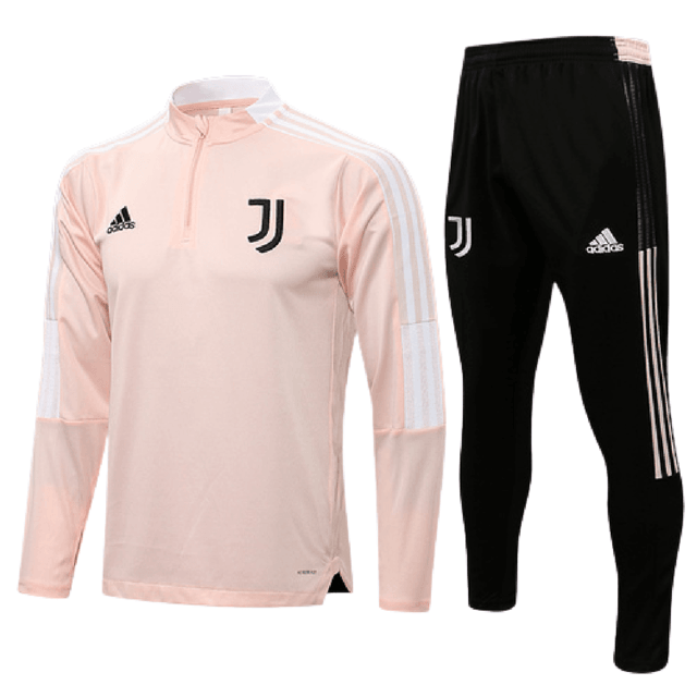 Agasalho Juventus 21/22 Rosa e Preto - Com Fecho