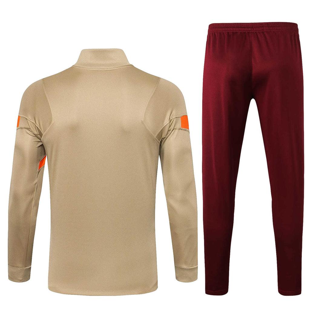 Agasalho Liverpool 21/22 Bege e Vermelho - Com Ziper