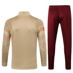 Agasalho Liverpool 21/22 Bege e Vermelho - Com Ziper